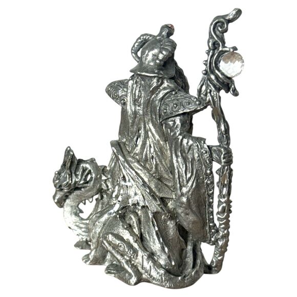 Spoontiques Pewter Wizard Figurine Fantasy Collectible Sculpture USA - Picture 6 of 7
